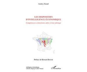 Les dispositifs d'intelligence économique Compétences et fonctions utiles à leur pilotage - Audrey Knauf - L'harmattan - broché - Etude