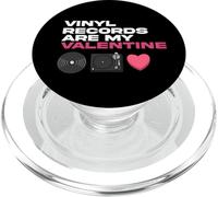 Les disques vinyles sont Mon collectionneur de Musique pour la Saint-Valentin PopSockets PopGrip pour MagSafe