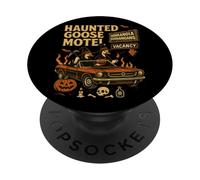Les divertissements du Haunted Goose Motel à Honkanoia Coonaniga PopSockets PopGrip Adhésif