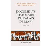 Les Documents épistolaires du palais de Mari, III