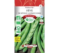 Les doigts verts Graines fèves de Séville Longues cosses Bio 100g