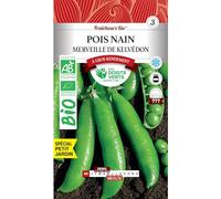 Les doigts verts Graines Pois Nain Merveille de Kelvedon Bio 30g