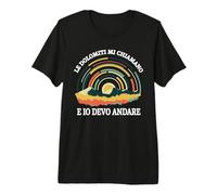 Les Dolomites Mi Chiamano Ed IO Devo Andare Funny Dolomites T-Shirt Haut de Gamme