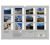 Les DOLOMITES, patrimoine naturel mondial (Calendrier mural 2026 DIN A3 horizontal), CALVENDO calendrier mensuel