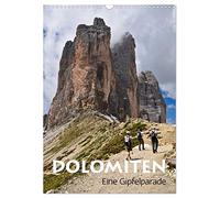 Les Dolomites - un défilé de sommets, Version française (Calendrier mural 2026 DIN A3 portrait), Calendrier CALVENDO mensuel