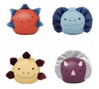 Les dooballs - set de 4 balles doudous - les amis dinos Multicolore G