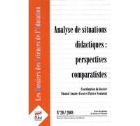 Les Dossiers Des Sciences De L'education N° 20, 2008 - Analyse De Situations Didactiques: Perspectives Comparatistes