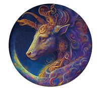 Les Douze Constellations Puzzles en Bois, KAAYEE Puzzle Bois Adulte Animaux, Puzzle Bois Forme Animaux, Wooden Puzzle Animaux Bois avec Boîte-Cadeau en Bois (Capricorn, M)