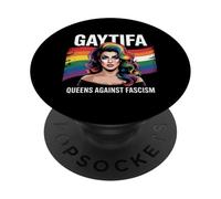 Les Drag Queens de Gaytifa Contre Le fascisme, Aucun Roi ne résiste PopSockets PopGrip Adhésif