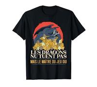Les Dragons Ne Tuent Pas JDR D20 Cadeau Jeu De Rôle T-Shirt
