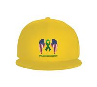 Les Drapeaux Américains Luttent Contre Le Trouble Bipolaire Casquettes Sport Retro Casquette De Camionneur Protégeant du Soleil Solaire Cap pour Course À Pied Femme Extérieur