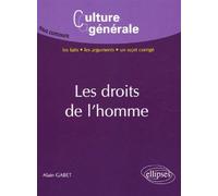 Les droits de l'homme - Alain Gabet - Ellipses - broché - Etude