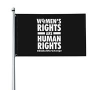 Les Droits Des Femmes Sont Des Droits Humains. Osez Le Changement. Drapeaux Décoratif Colorée Drapeaux De Jardin Durable Garden Flag Pour Porche Extérieure Intérieure 90X150Cm