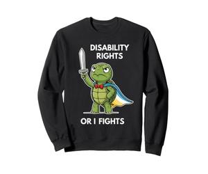 Les Droits des Personnes handicapées ou Je Combats Une Tortue, héros de Dessin animé Sweatshirt