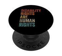 Les Droits des Personnes handicapées sont des Droits de l'homme Sensibilisation aux handicaps PopSockets PopGrip Adhésif