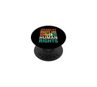 Les Droits des Personnes handicapées sont des Droits Humains ASL Soutien à l'inclusion PopSockets PopGrip Adhésif