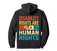 Les Droits des Personnes handicapées sont des Droits Humains ASL Soutien à l'inclusion Sweat à Capuche