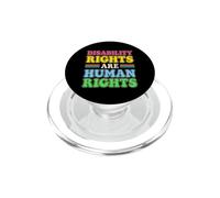 Les Droits des Personnes handicapées sont des Droits Humains Retro Advocate Support PopSockets PopGrip pour MagSafe