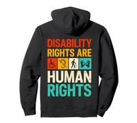 Les Droits des Personnes handicapées sont des Droits Humains Vintage Inclusion Sweat à Capuche