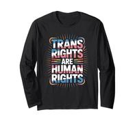 Les Droits des Personnes Trans sont des Droits Humains - Pride LGBT Ally Pride Manche Longue
