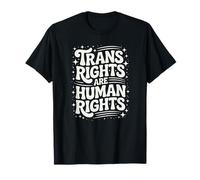 Les Droits des Personnes Trans sont des Droits Humains - Texte en Gras dessiné à la Main T-Shirt
