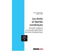 Les droits et libertés numériques Nouvelle catégorie ou nouvelle génération de droits fondamentaux - Pauline Türk - Lgdj - broché - Etude