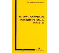 Les Droits Fondamentaux De La Personne Humaine En 1995 Et 1996