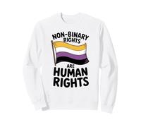 Les Droits Non binaires sont des alliés de la fierté LGBT des Droits Humains Sweatshirt