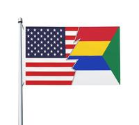 Les Druzes Et L'Amérique Drapeaux Avec Œillets Bannière Décoratif Drapeau Pour Célébrations Jardin Maison 90X150Cm