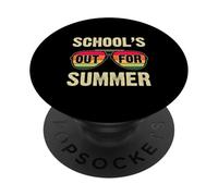 Les écoles sortent pour l'été, Chemise pour professeurs, Femmes, Bonjour l'été PopSockets PopGrip Adhésif