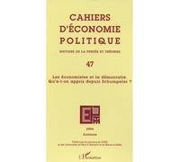 Les économistes et la démocratie. Qu'a-t-on appris depuis Schumpeter ? Tome 47 - Collectif - L'harmattan - broché - Revue