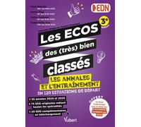Les ECOS des (très) bien classés Les annales 2024 + 2025 et l'entraînement en 120 situations de départ - Hanna Piso - Vuibert - broché - Scolaire / Universitaire