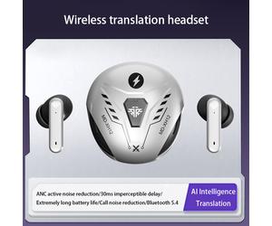 Les écouteurs VoxorAI XH12 Silver avec traduction IA offrent une prise en charge de la traduction en temps réel pour 150 langues. Ces écouteurs Bluetooth pour le jeu sont élégants et conviennent aux é
