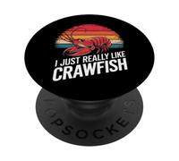 Les écrevisses, J'aime Vraiment Les écrevisses PopSockets PopGrip Adhésif