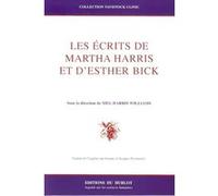 Harris Williams – Les écrits de Martha Harris et d'Esther Bick – Du Hublot