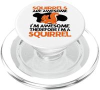 Les écureuils sont géniaux Je suis génial Je suis Un écureuil drôle PopSockets PopGrip pour MagSafe