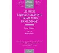 Les Effets Juridiques Des Droits Fondamentaux En Allemagne