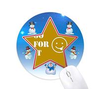les efforts d'expression lutte sens bonhomme de neige, tapis de souris série star mat