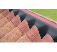 LES ELEMENTAIRES Closoir souple pour faitage et aretier 310mm x 30ml Rouge - Accessoires charpente couverture et étanchéité