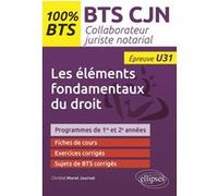 Les Éléments Fondamentaux Du Droit - Bts Cjn Epreuve U31