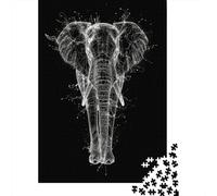 Les éléphants Puzzle 1000 Pieces Puzzle Adulte 1000 Pièces Jeu ÉduLe chatif Défi Jouet 1000 Pièces Puzzles Peinture Art Adultes Enfants 1000pcs (75x50cm)
