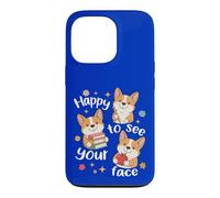 Les élèves de Corgi Dog retournent à l'école Heureux de Voir Ton Visage Coque pour iPhone 13 Pro