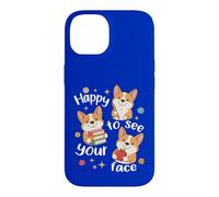 Les élèves de Corgi Dog retournent à l'école Heureux de Voir Ton Visage Coque pour iPhone 14