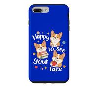 Les élèves de Corgi Dog retournent à l'école Heureux de Voir Ton Visage Coque pour iPhone 7 Plus/8 Plus