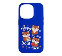 Les élèves de Cute Fox retournent à l'école, Heureux de Voir Ton Visage Coque pour iPhone 14 Pro