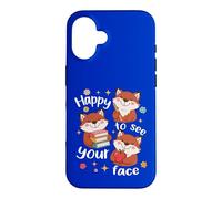 Les élèves de Cute Fox retournent à l'école, Heureux de Voir Ton Visage Coque pour iPhone 16