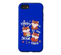 Les élèves de Cute Fox retournent à l'école, Heureux de Voir Ton Visage Coque pour iPhone SE (2020) / 7/8
