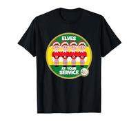 Les Elfes se comportent Mal à Votre Service Noël T-Shirt