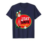 Les Elfes se comportent Mal Elfie Stay Safe & Naughty Christmas T-Shirt