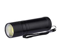 Les emos e3221, LED Plastique Lampe de poche 3 W COB LED, pour 3 x AAA Noir, Aluminium, Black, 2, 6 x 8, 6 cm